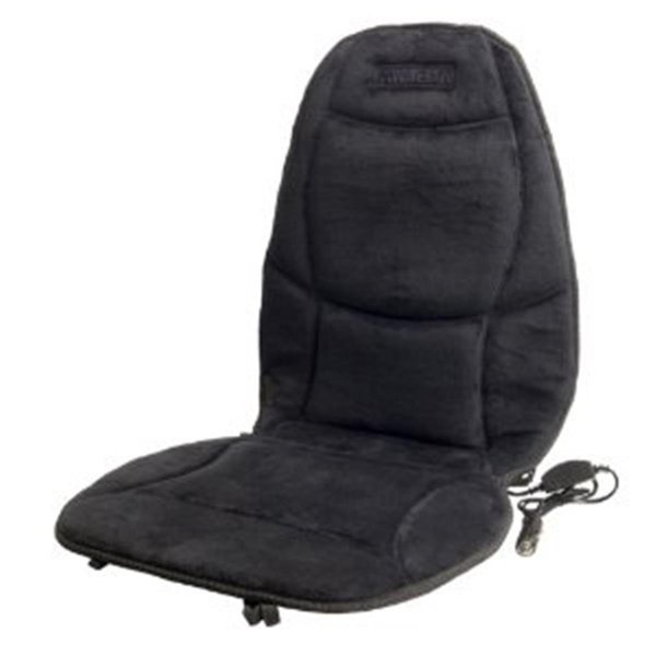 Wagan Wagan IN9438 Soft Velour Heated Seat Cushion with Lumbar Support 9438